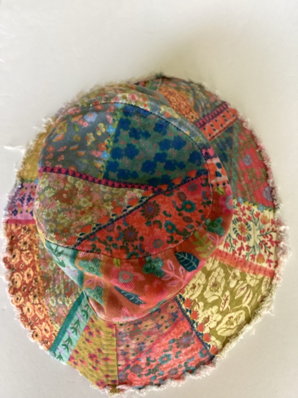 Natural Life Sandy Days Bucket Hat Watercolor Patchwork Boho Festival Hippie - Picture 7 of 14